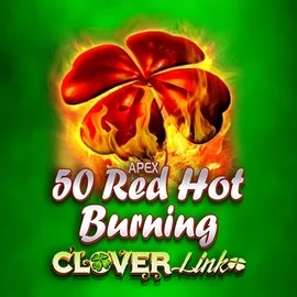 50 Red Hot Burning Clover Links slot visual from Novomatic available on whamoocasino.es