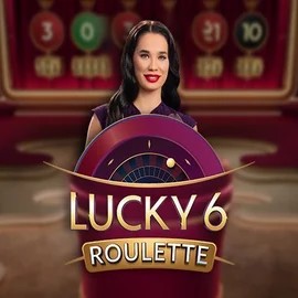 Lucky 6 Roulette slot logo by Pragmatic Play at Whamoo Casino