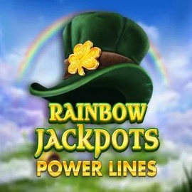 Rainbow Jackpots Power Lines logo – Jackpots by Red Tiger Gaming at Whamoo Casino