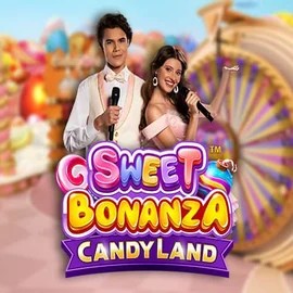 Sweet Bonanza Candy Land Live online game logo by Pragmatic Play on whamoocasino.es