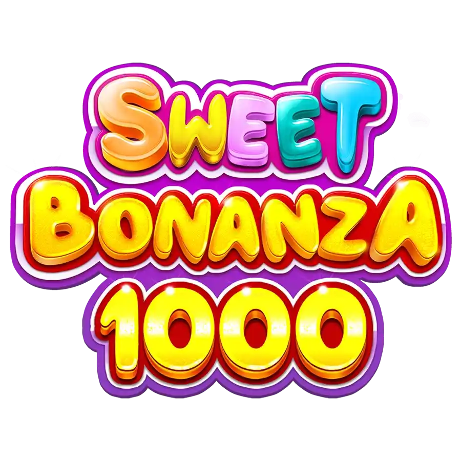 Sweet Bonanza 1000 online game logo by Pragmatic Play on whamoocasino.es